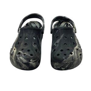 Crocs Classic Baya Clog Marble Black & White Men 9 Women 11